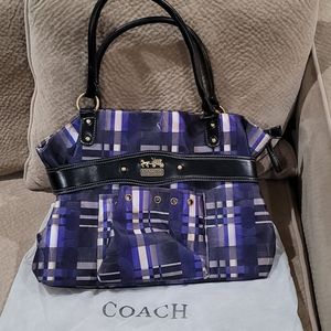 Plaid Coach Purse